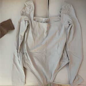 Babaton Soft Gray Bodysuit